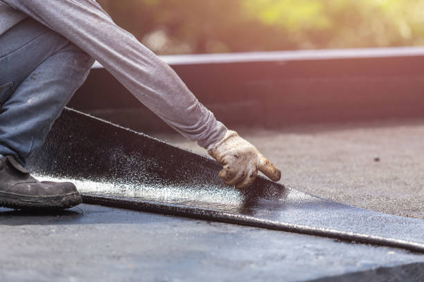 Professional Waterproofing technician working in Camden, OH